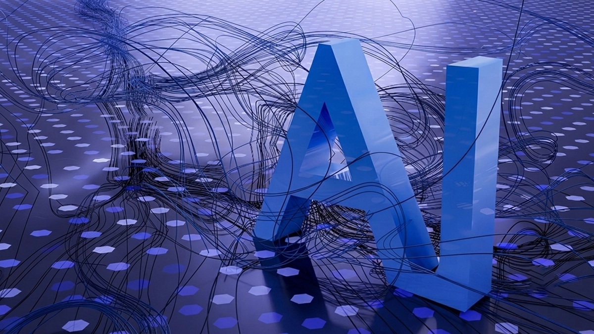 Abstract AI neural visualization