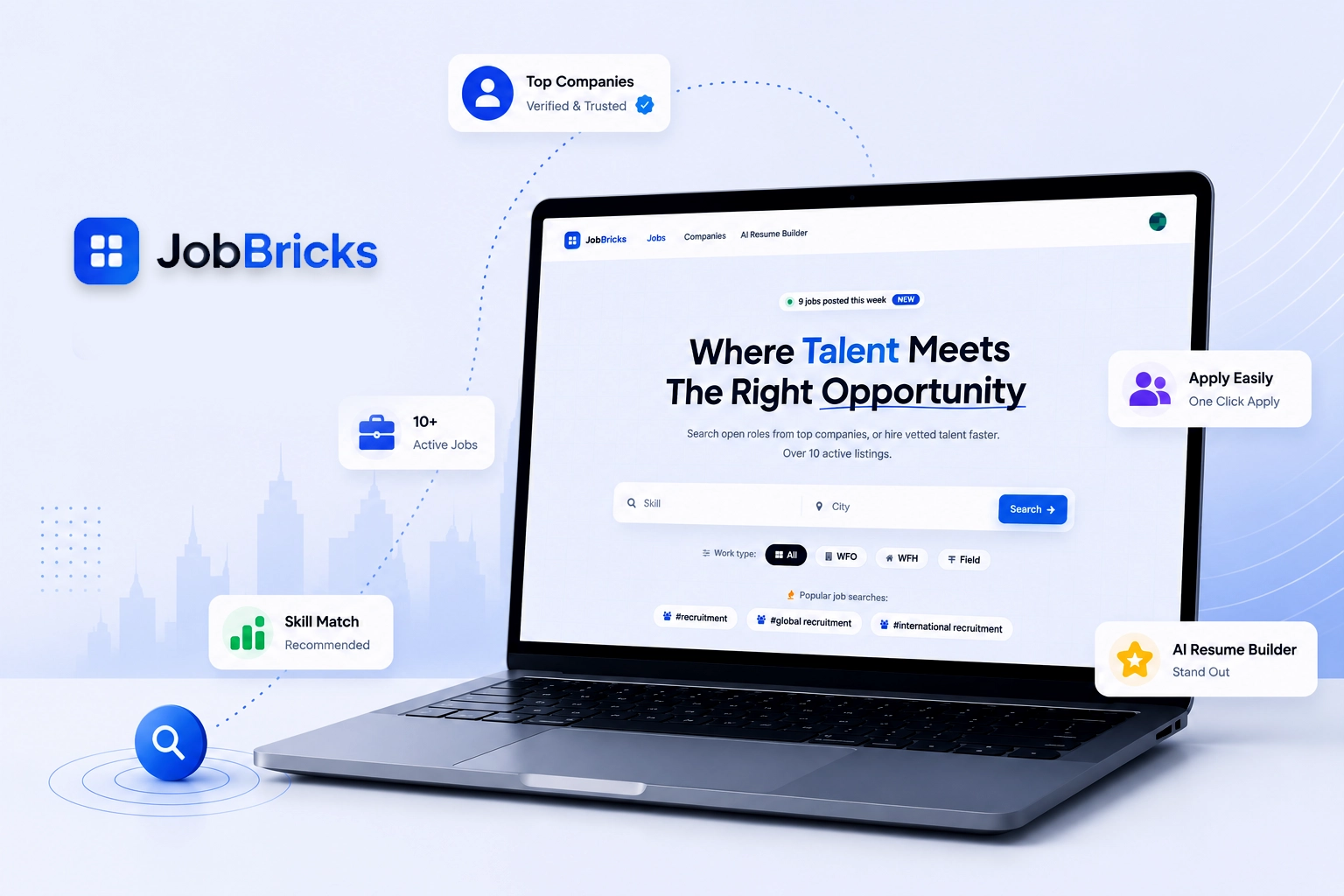 JobBricks Banner Image.