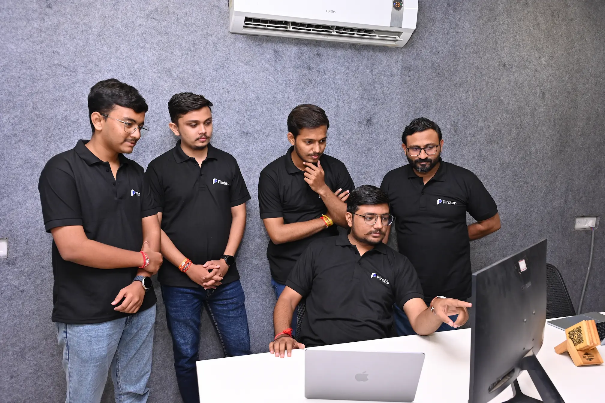 Employees working together